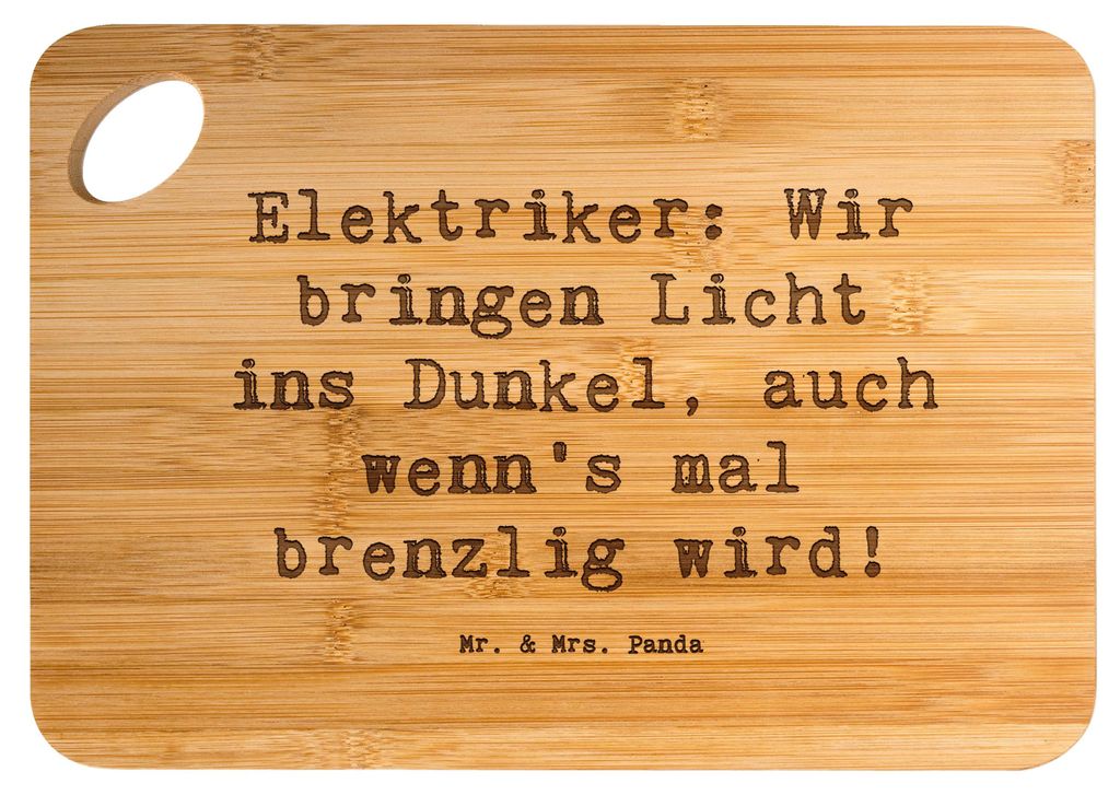Mr. & Mrs. Panda Holzbrett Spruch Elektriker Lichtbringer - Transparent - Geschenk, Handwerk, Beruf, Geschenke mit Herz, Elektrotechnik, Berufslieb...