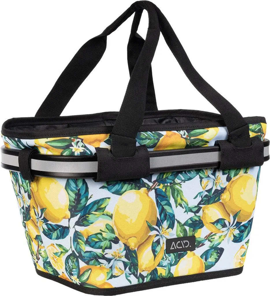 Panier Guidon Acid City 15 Système Filink Amovible et Robuste Noir