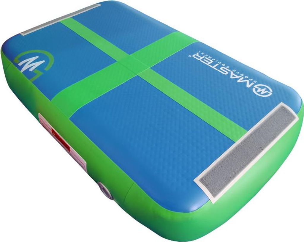 Trampolino Airblock MASTER 60 x 100 x 20 cm - blu - verde Immagine del prodotto 