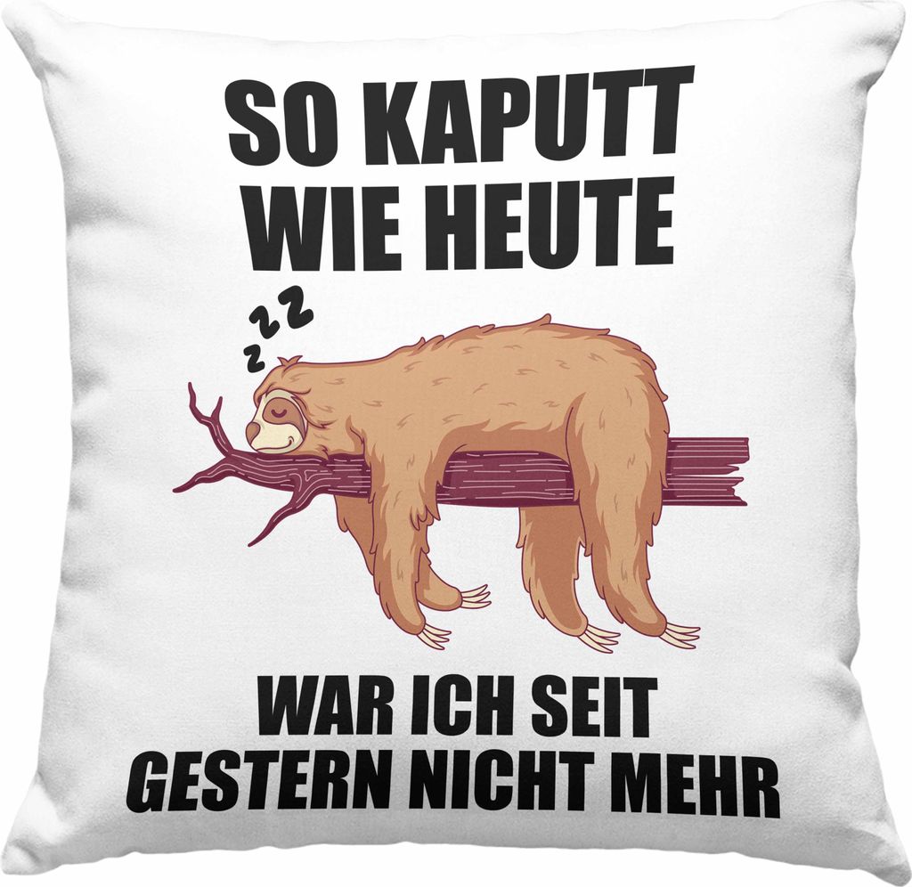 Trendation - Lustige Deko-Kissen mit Füllung 40x40n mit Sprüchen Arbeitskollege Geschenk Kollege Mitarbeiter Geschenkidee (Rosa)