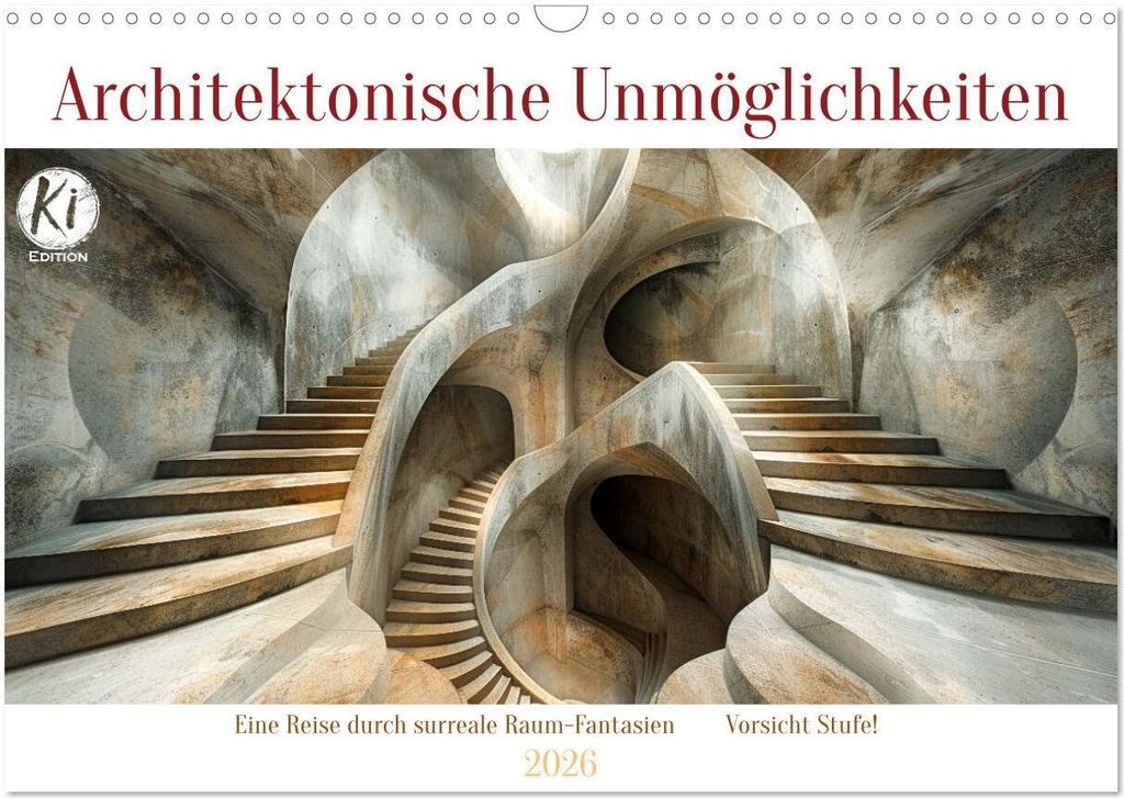 Architektonische Unmöglichkeiten (Wandkalender 2026 DIN A3 quer), CALVENDO Monatskalender