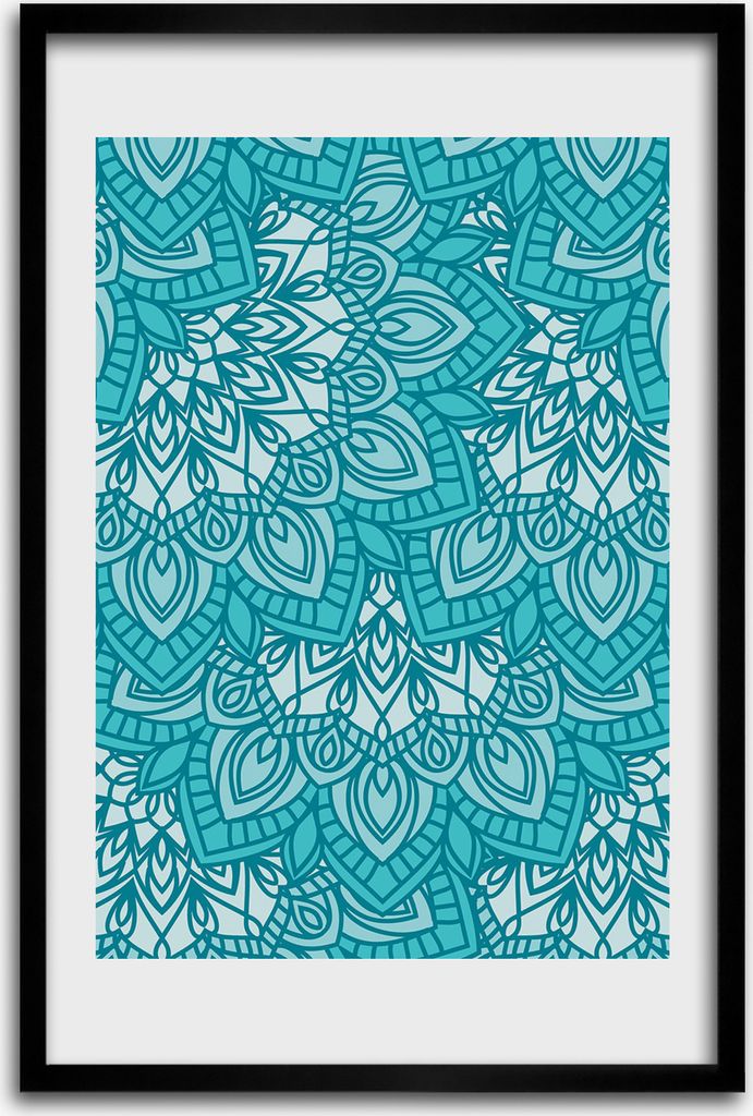 Bild - Bilderrahmen - 40 cm x 60 cm - MDF - Rahmen - Wandkunst - Verzierungen