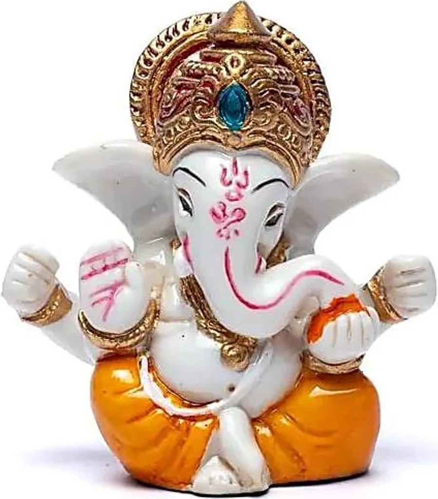 Petite Statuette de Ganesh avec Modaka 7cm - Objet Déco Spirituelle