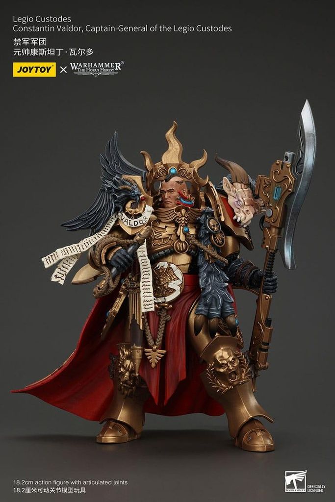Joy Toy Warhammer The Horus Heresy Actionfigur Legio Custodes Constantin Valdor Generalkapitän der Legio Custodes 25 cm
