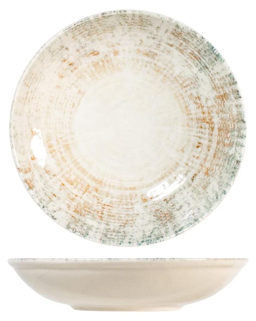 H&H Eris Mehrzweckteller aus Porzellan, 25 cm, modernes Design