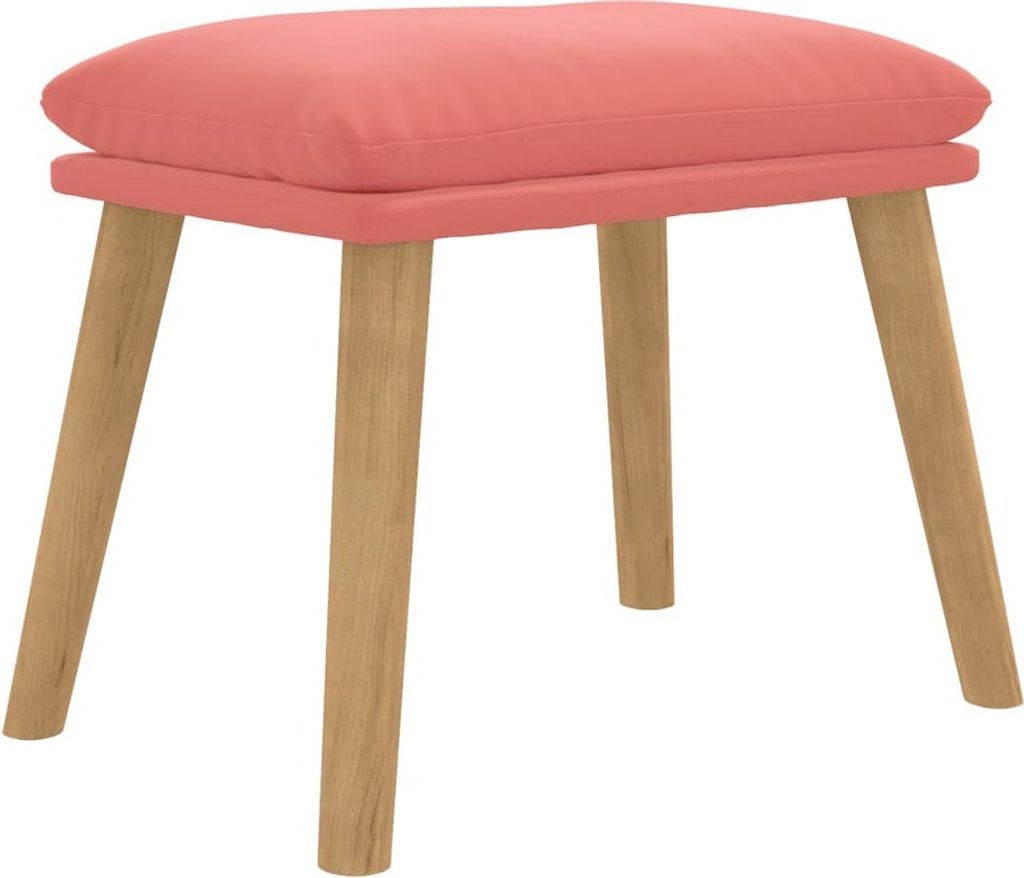 vidaXL Podnožka růžová 45x29,5x35 cm Velvet Obrázek produktu 