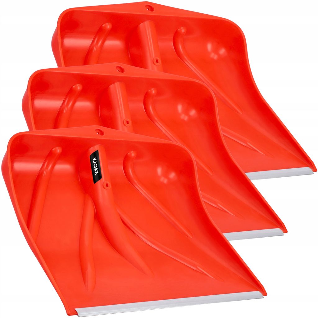 KADAX Orangefarbene Schneeschaufel, Schneeschaufel ohne Stiel, Schneeschieber