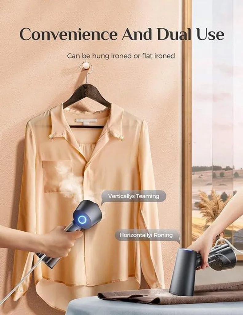 Vapeur pour vêtements haute performance avec débit vapeur continu 32g
