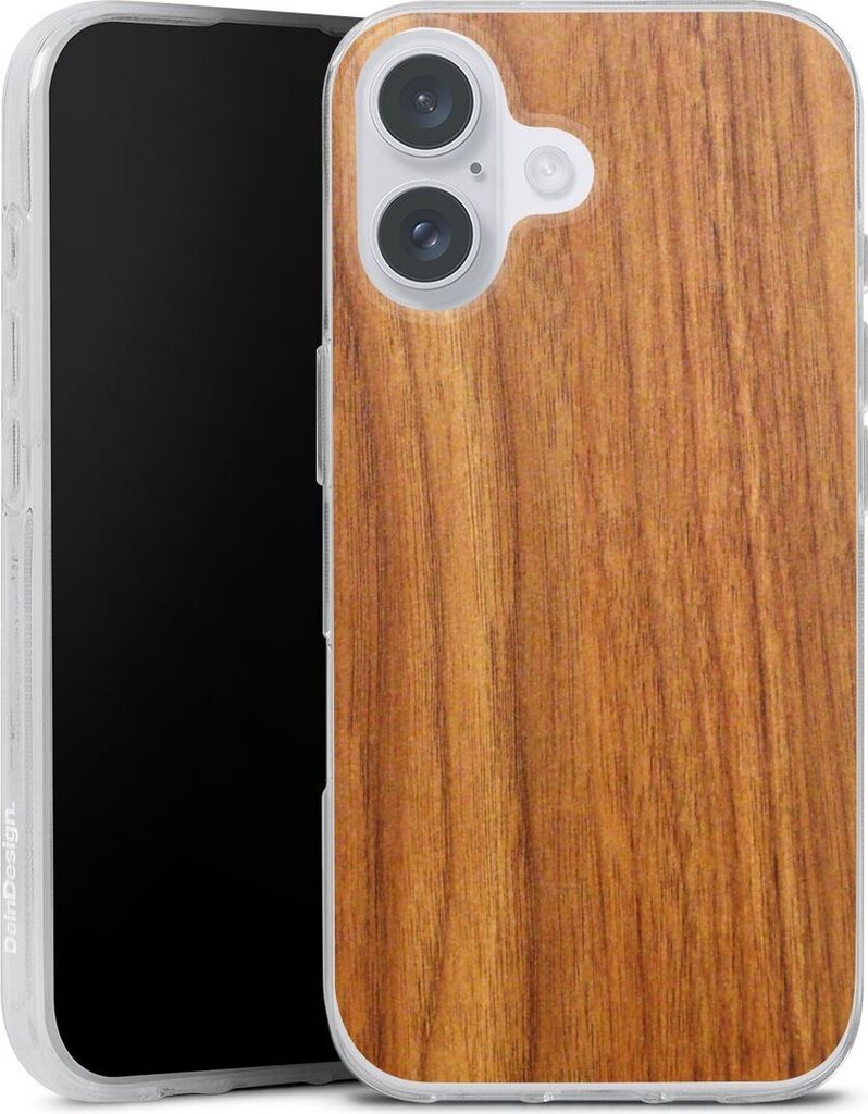 DeinDesign Handyhülle für Apple iPhone 16 Plus Silikon Hülle Case Smartphone Schutzhülle Holz Holzoptik Lärche