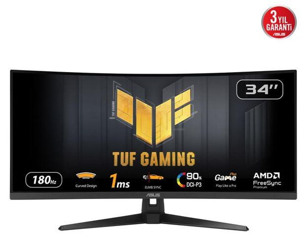 ASUS TUF Gaming VG34VQ3B, Gaming-Monitor, (UWQHD, Produktbild 
