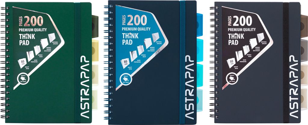 PP ASTRAPAP Ombre B5 Spiralnotizbuch - Farbmix 9078