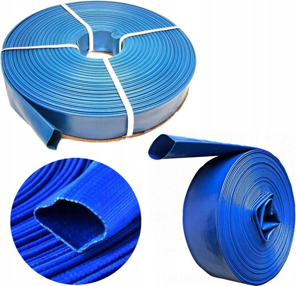 Wąż Gumowy Płaski Kraft&Dele KD779 2 Cale 52mm 100m Zdjęcie produktu 