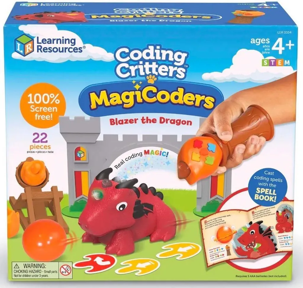 Jouet Robot Dragon Interactif à Programmer - Apprentissage du Code 5-9 ans