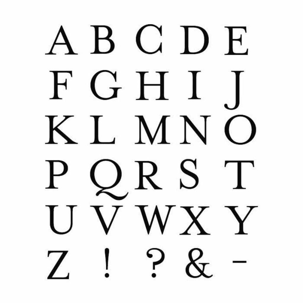 Stempel Set Alphabet inklusive Stempelkissen 30 Teile enthalten