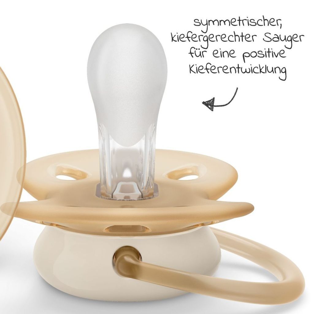 Philips Avent Ultra Soft X2 Jungen Schnuller Golden 0-6 Produktbild 9