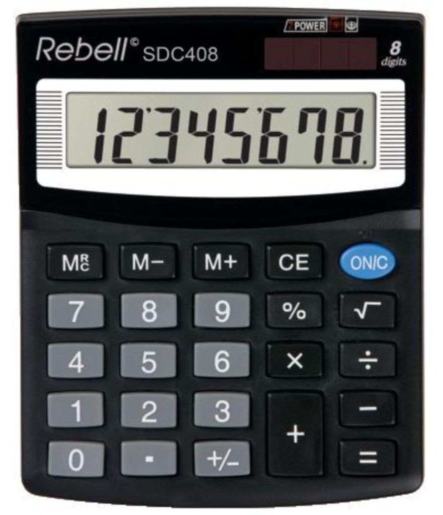 Rebell Tischrechner SDC 408 schwarz