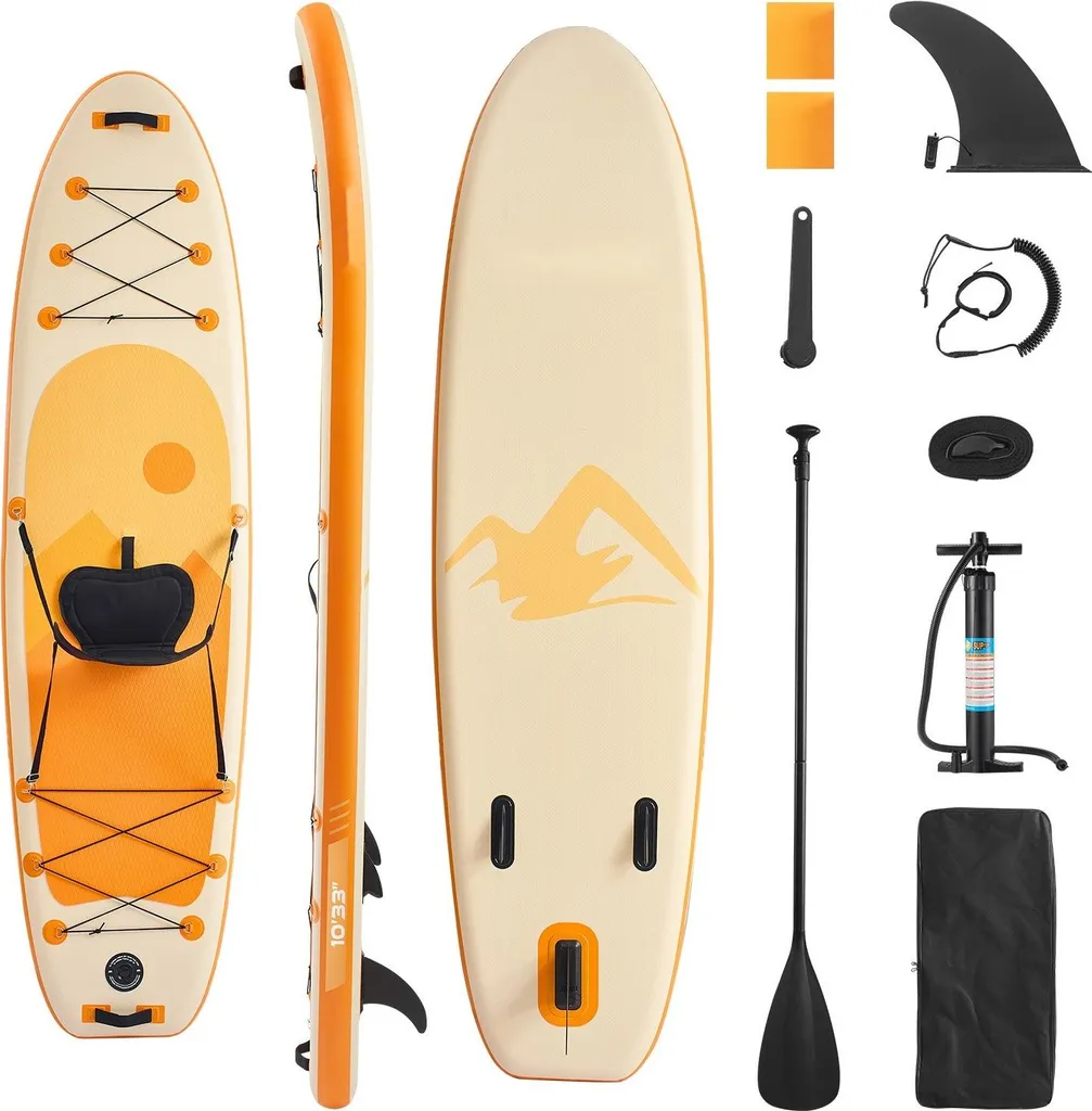 Stand Up Paddle gonflable polyvalent Pack complet avec pagaie et sac - 9