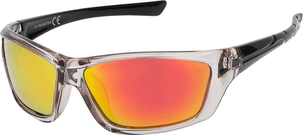 Damen Sonnenbrille Designer UVCE Protection Modern Urlaub Sommer Strand 30505 Gelb-Rot