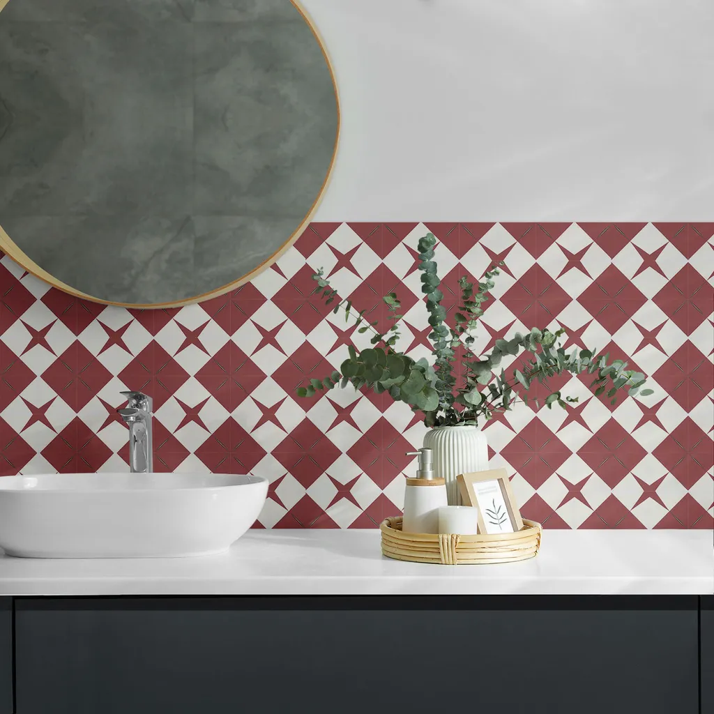 Adesivi per Piastrelle 50x50 cm 3D - Vinile Lavabile Cucina e Bagno - 3