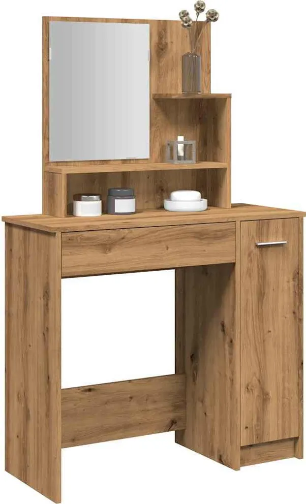 Stabli Möbel Tavolino da toilette con specchio Artisan oak 86,5x35x136 cm - Tavolini da toilette CC6324498 1pacco