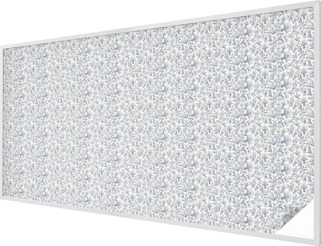 Buntglas Fensterfolie – 200x100 cm – Stained-Glass Design – blickdichte dekorative Sichtschutzfolie – selbstklebend, UV-Schutz – Blumenmu...