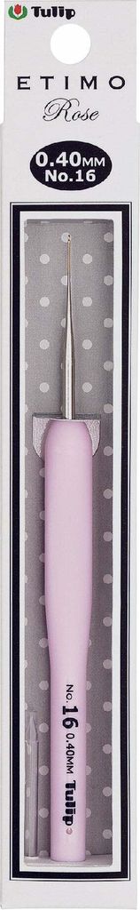 ETIMO Rose Häkelnadel mit Softgriff 0,40 mm 1 St