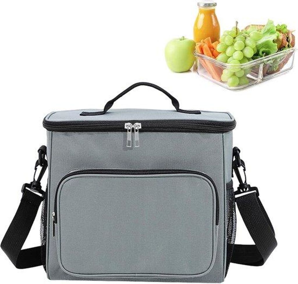 Isolierter Picknickkoffer - Thermotasche - Bento-Lunchtasche mit Schultergurten für Frauen und Männer - Food Container für Picknick - Grill - Ca...