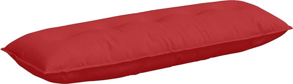 vidaXL Rückenkissen Rot 140 x 19 x 50 cm Stoff
