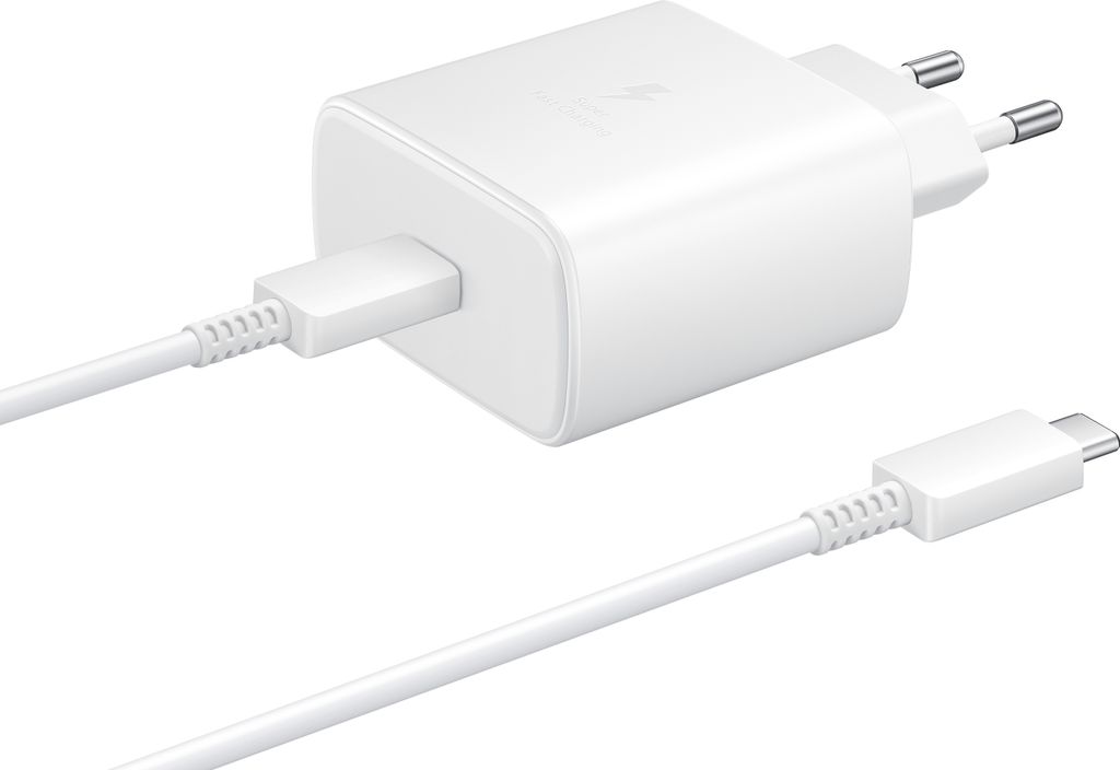 Szybka ładowarka Samsung 45 W EP-TA845, PD, biała Zdjęcie produktu 