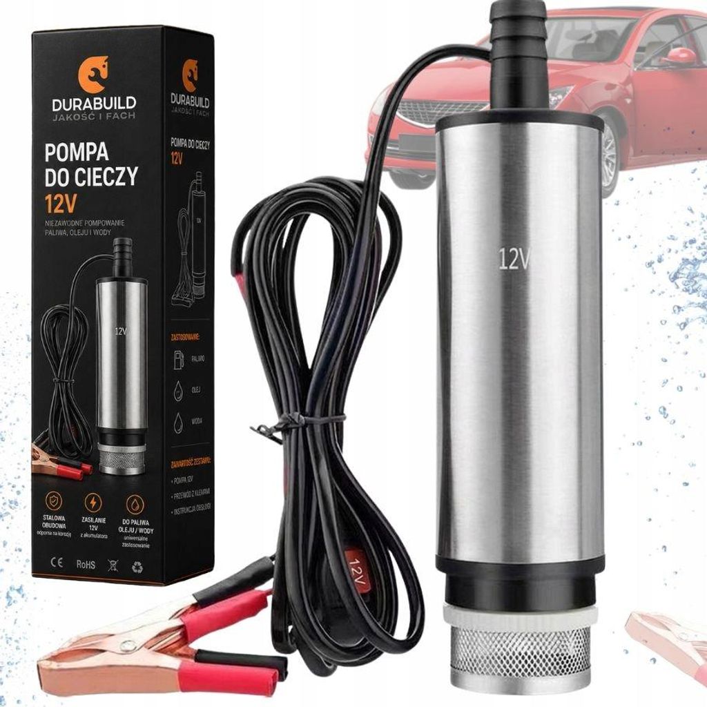 Dieselpomp 12V elektrisch – dompelpomp 12 l/min voor Productafbeelding 