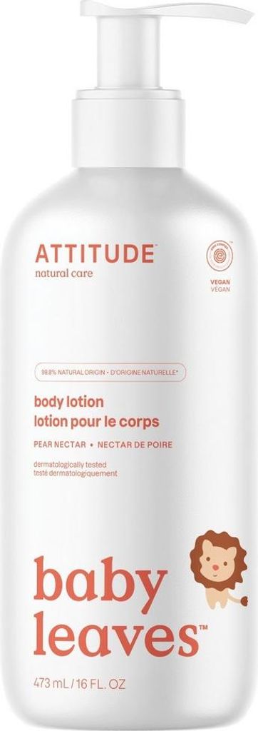 Baby Leaves Body Lotion – Pera Nectare, ATTITUDE Immagine del prodotto 