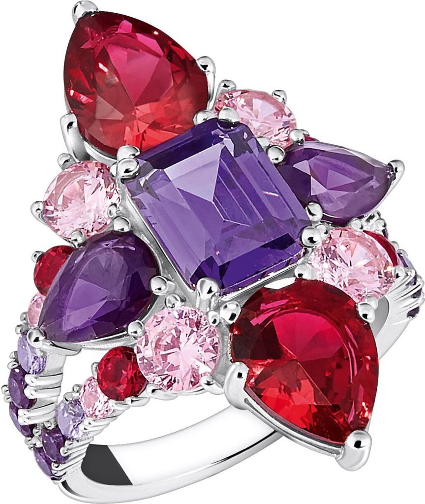 Thomas Sabo TR2441-477-7 Damenring Beerenfarbig, 54/17,2