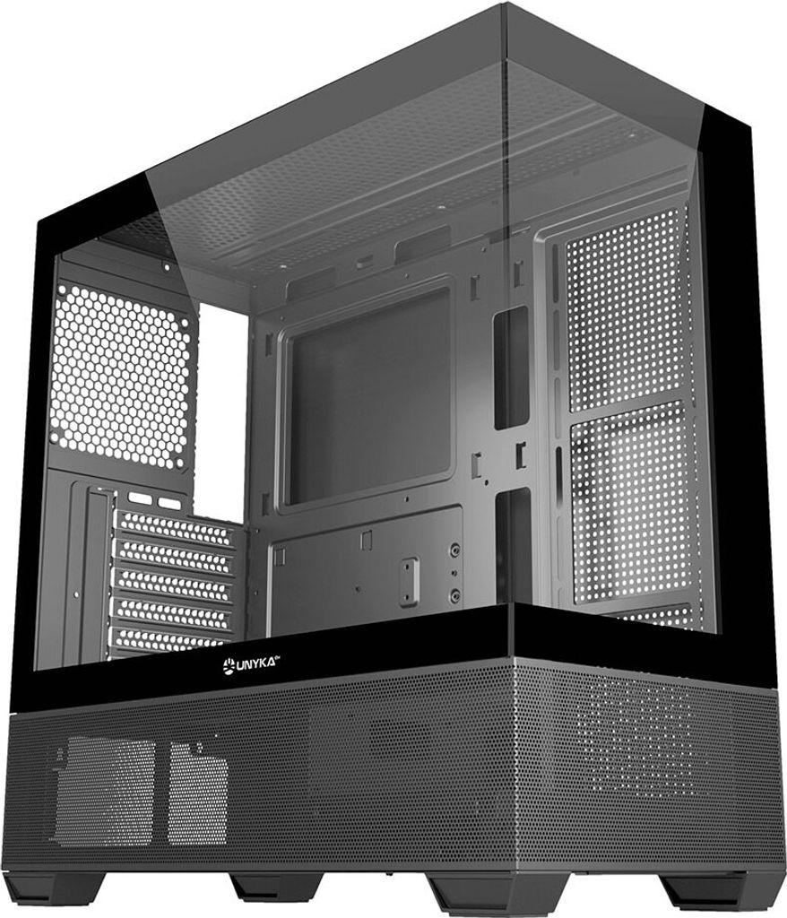 UNYKAch Revelat Mid Tower ATX Doble Cristal Templado USB-C Negra