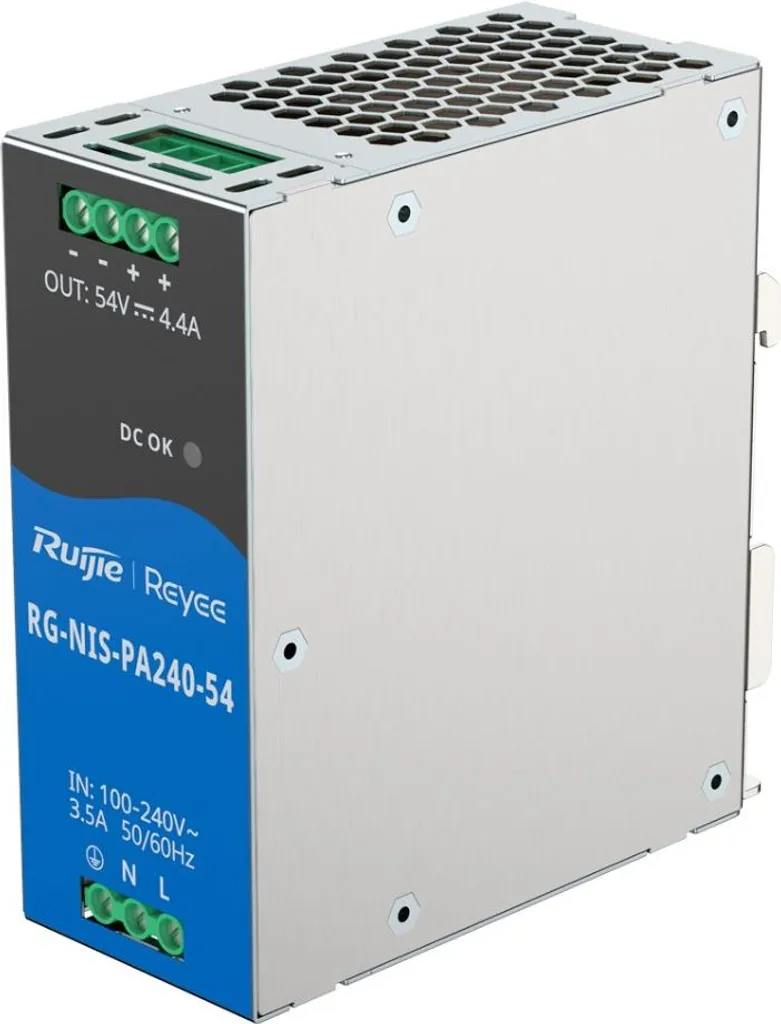 Alimentation Rail DIN 54V 4.4A 240W Reyee pour Infrastructure Réseau