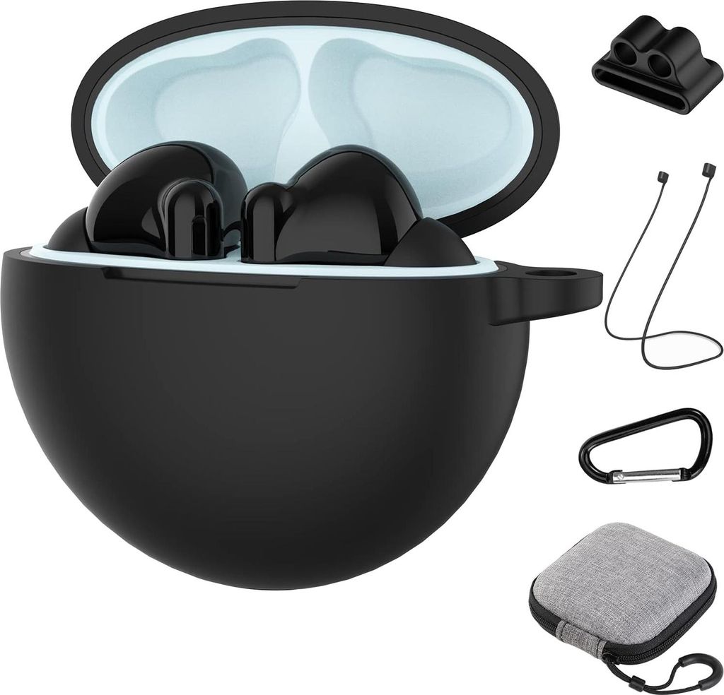 GeeRic Kompatibel für Oppo Enco Buds2 Silikon Hülle(LED an Sichtbar),2-in-1 Case Kompatibel Mit Oppo Buds2 Schutzhüllen