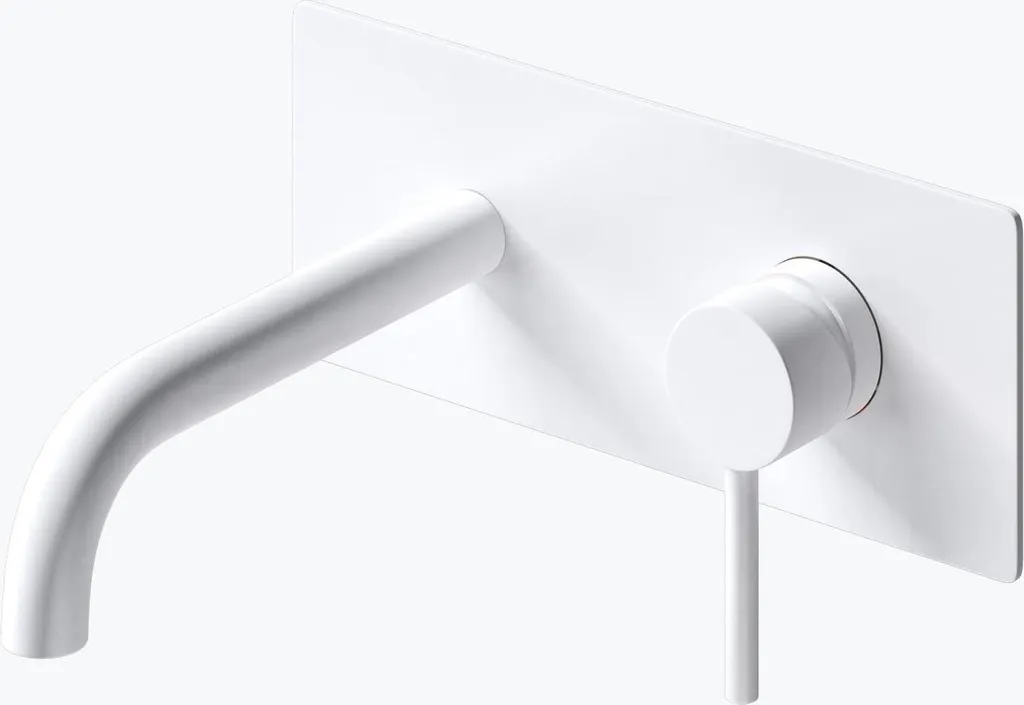 Miscelatore Cascata Muro doporro WA112 Bianco Ottone Cromato Offerta