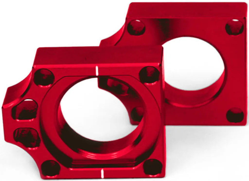 Ajusteur de chaîne WRP-Racing rouge CNC pour entretien moto de cross