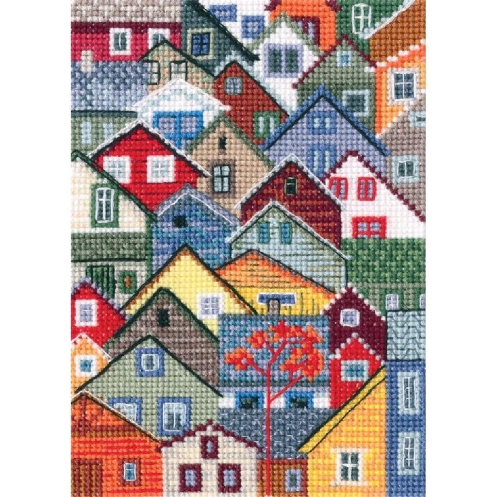 RTO Kreuzstich Set "Mit Geschmack von Salz, Wind und Sonne", Zählmuster, 10x14cm