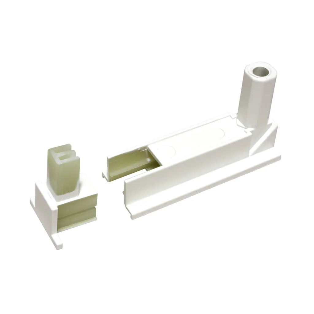 Bachmann Collier de Fixation Blanc RAL 9010 pour multiprise - Lot de 2
