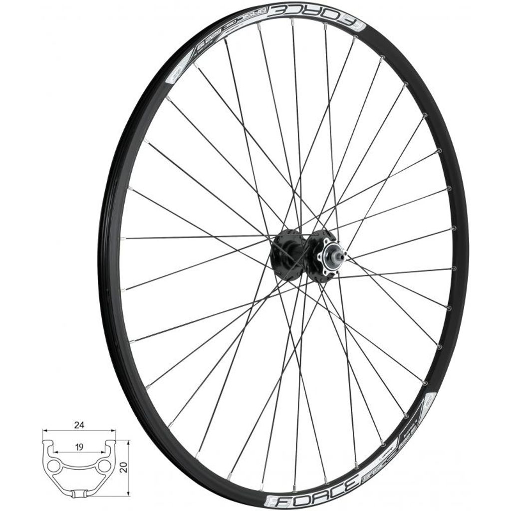 Vorderrad 28/29"FORCE BASIC DISC 622x19  804342-6b32sh Produktbild 