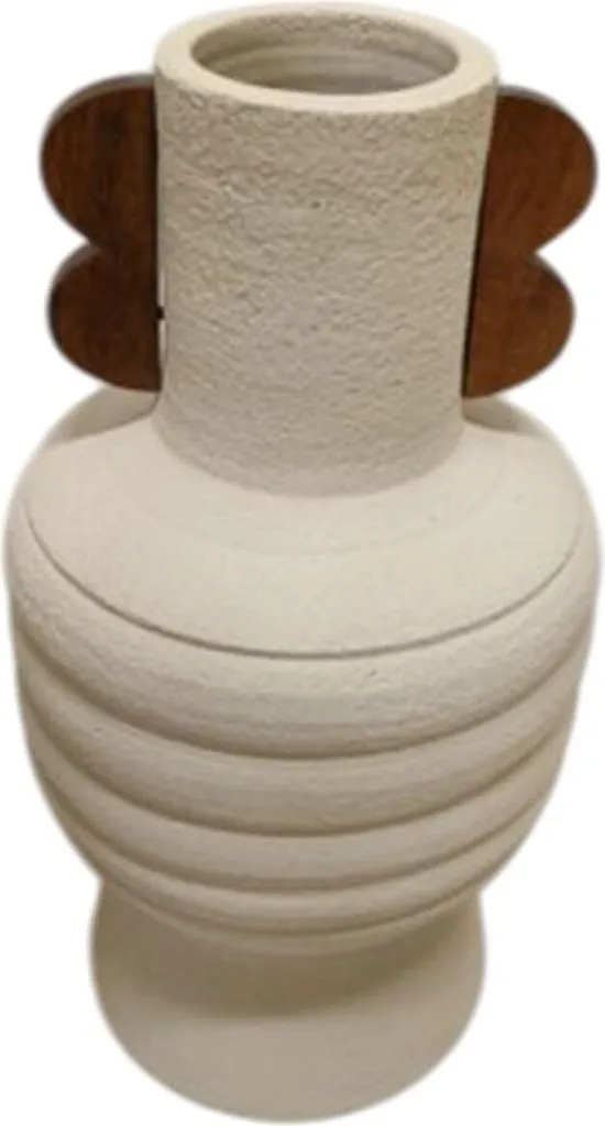 Vase de Décoration Incassable en Bois de Mangue Marron ESPRIT 33 cm