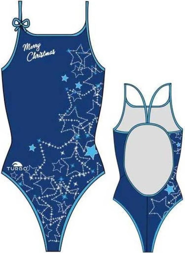 Turbo Stars Christmas Badeanzug Blau 3XL Damen Blau 3XL