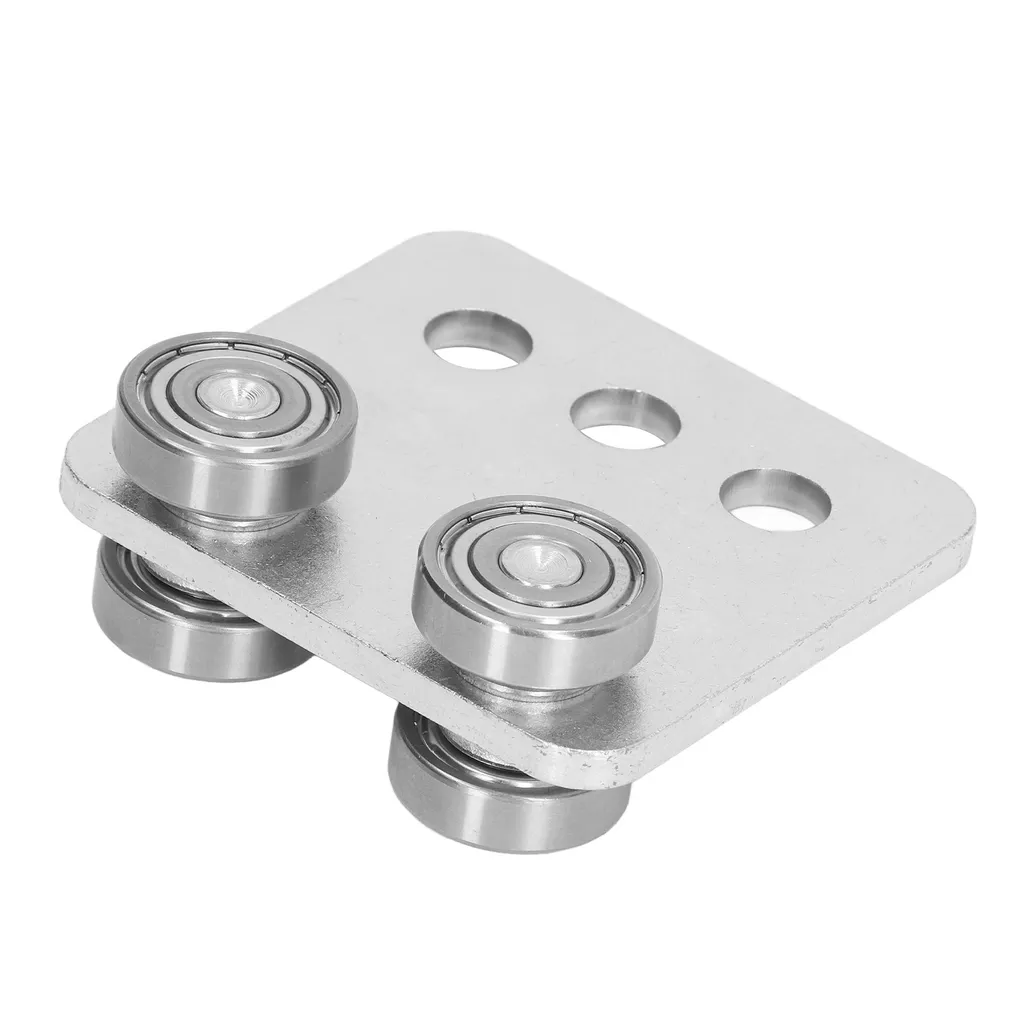 Assemblage de Chariot Robuste à Double Rouleau pour Guidage Fluide 60mm - 7