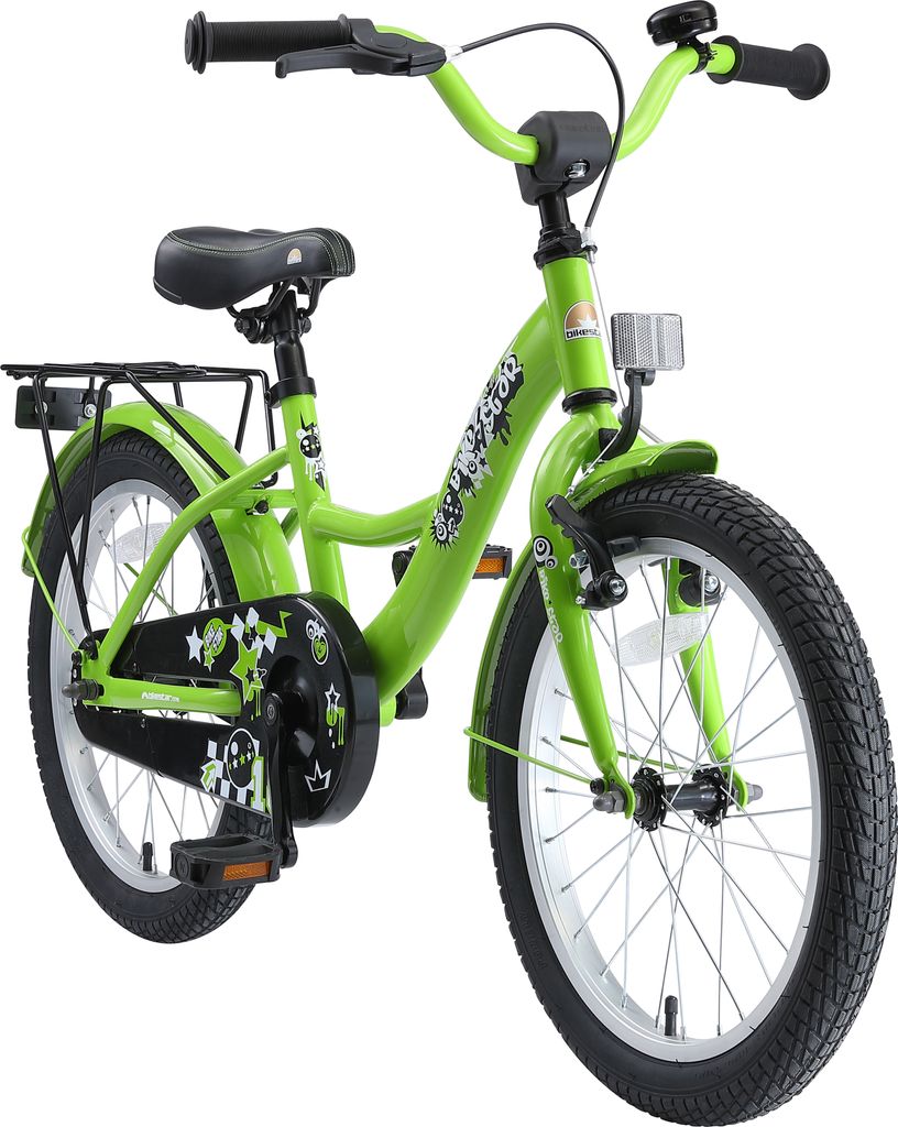 BIKESTAR Kinder Fahrrad ab 5 Jahre | 18 Zoll Classic Kinderrad | Grün