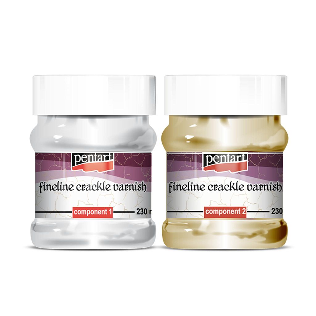 PENTART Fineline Krakelierlack Set, 2 Komponenten, 230 ml Produktbild 
