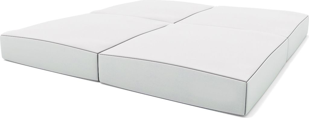 idealfit klappbare Turnmatte 4-teilig grau 100x100x10cm, IFA-101