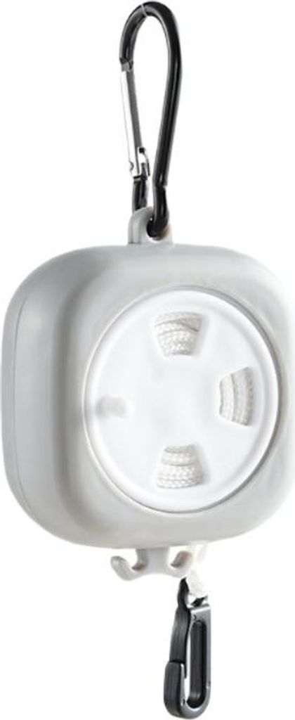 INF Tragbare Wäscheleine, einziehbar – Ideal für Reisen und Camping Grau