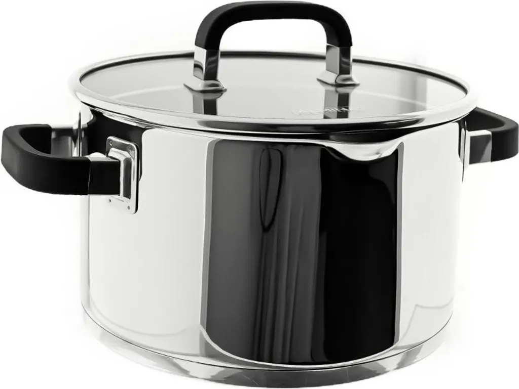 OFFERTA Casseruola Inox 22cm: Qualità Premium Manico Silicone