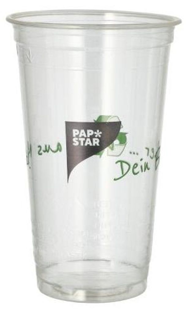 800 Trinkbecher PLA 0,5 l Ø 9,5 cm · 15,1 cm "Becher aus Mais"
