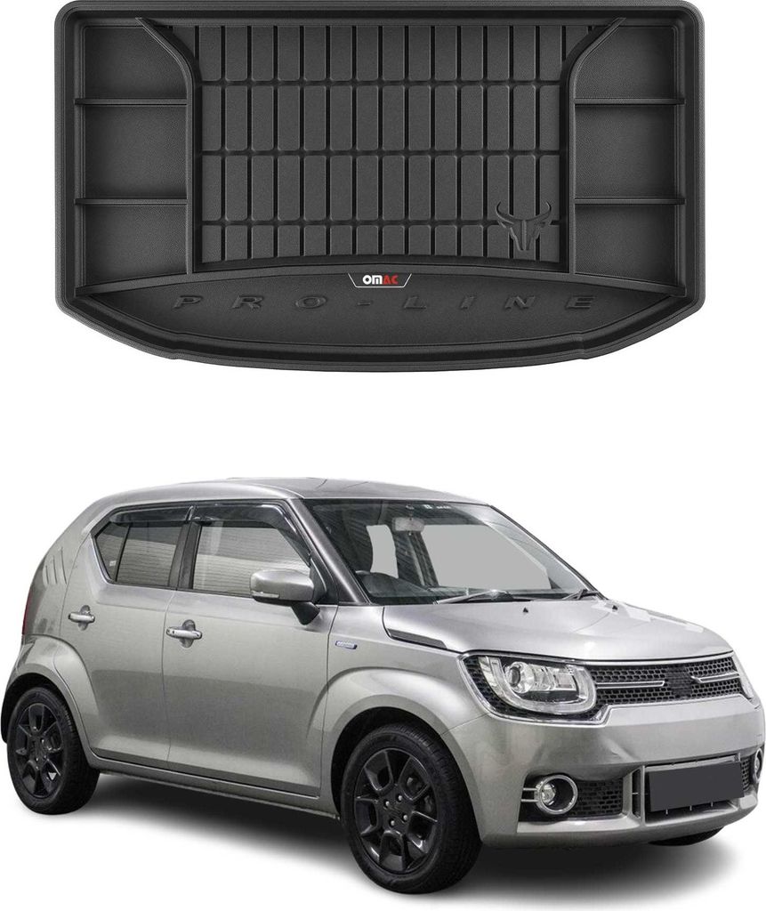 OMAC Gummi Kofferraumwanne für Suzuki Ignis 2016-2025 TPE Laderaumwanne Schwarz